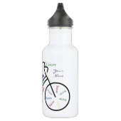 Individuelle Name Radsport, Fahrrad, Motivierend Trinkflasche (Rechts)