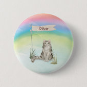 Individuelle Name Ragamuffin Katze Pet Button (Vorderseite)