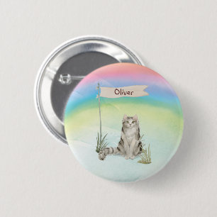 Individuelle Name Ragamuffin Katze Pet Button