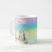 Individuelle Name Ragamuffin Katze Pet Kaffeetasse (Vorderseite Links)