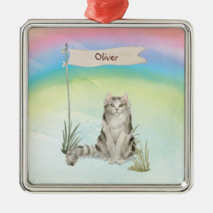 Individuelle Name Ragamuffin Katze Pet Ornament Aus Metall