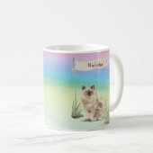 Individuelle Name Ragdoll Cat Pet Kaffeetasse (VorderseiteRechts)