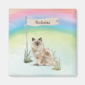 Individuelle Name Ragdoll Cat Pet Magnet (Vorne)