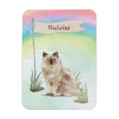 Individuelle Name Ragdoll Cat Pet Magnet (Vertikal)