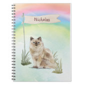 Individuelle Name Ragdoll Cat Pet Notizblock (Vorderseite)