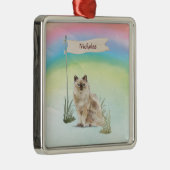 Individuelle Name Ragdoll Cat Pet Ornament Aus Metall (Rechts)