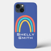 Individuelle Name Rainbow Apple iPhone Case Smartp (Rückseite)