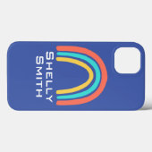 Individuelle Name Rainbow Apple iPhone Case Smartp (Rückseite (Horizontal))