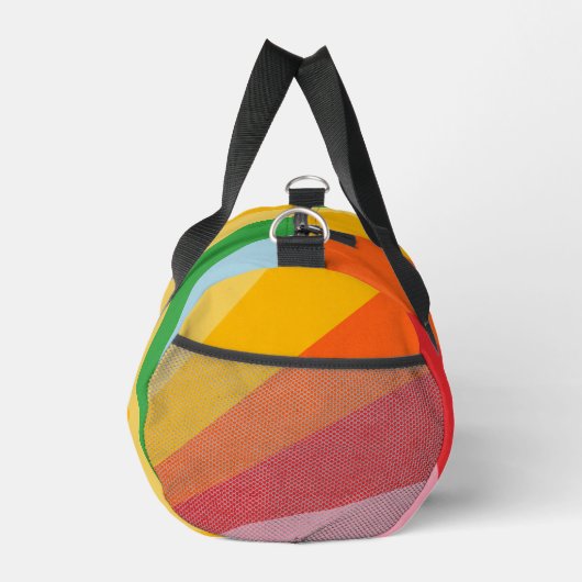 Individuelle Name-Rainbow-Farben Duffle Bag (Rechts)