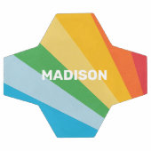 Individuelle Name-Rainbow-Farben Fußball (Flach)