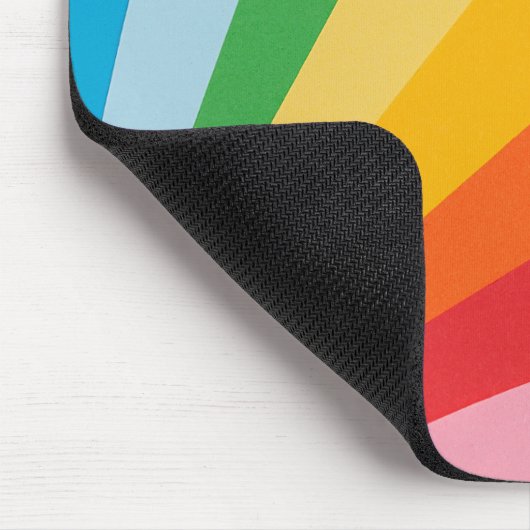 Individuelle Name-Rainbow-Farben Mousepad (Ecke)