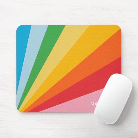 Individuelle Name-Rainbow-Farben Mousepad (Mit Mouse)