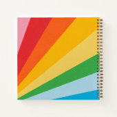 Individuelle Name-Rainbow-Farben Notizblock (Rückseite)