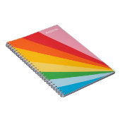 Individuelle Name-Rainbow-Farben Notizblock (Rechte Seite)