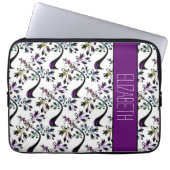Individuelle Name Rainbow Floral Tree Abstraktes M Laptopschutzhülle (Vorderseite)