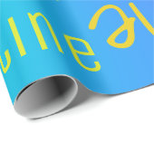 Individuelle Name Rainbow Geschenkpapier (Rolleneckpunkt)