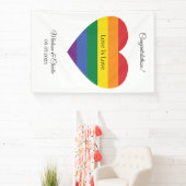 Individuelle Name Rainbow Heart Banner (InSitu)