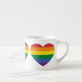 Individuelle Name Rainbow Heart Espressotasse (Rechts)