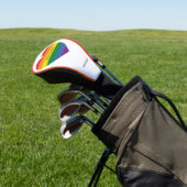 Individuelle Name Rainbow Heart Golf Headcover (In SItu)