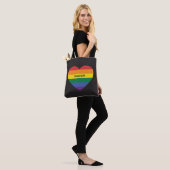 Individuelle Name Rainbow Heart Tasche (Am Model)