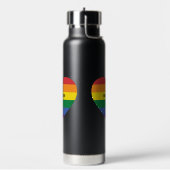 Individuelle Name Rainbow Heart Trinkflasche (Links)
