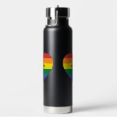 Individuelle Name Rainbow Heart Trinkflasche (rechts)