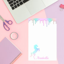 Individuelle Name Rainbow Holographic Tropfens Uni