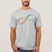 Individuelle Name Rainbow Infinity T - Shirt (Vorderseite)