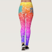 Individuelle Name Rainbow Leggings (Rückseite)