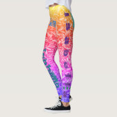 Individuelle Name Rainbow Leggings (Links)