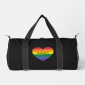 Individuelle Name Rainbow Liebe Duffle Bag (Vorderseite)