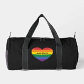 Individuelle Name Rainbow Liebe Duffle Bag (Rückseite)