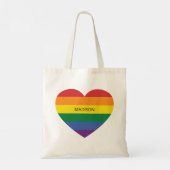 Individuelle Name Rainbow Liebe Tragetasche (Rückseite)