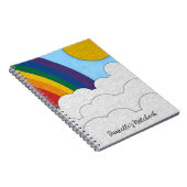 Individuelle Name Rainbow-Notebook Notizblock (Rechte Seite)