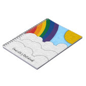 Individuelle Name Rainbow-Notebook Notizblock (Linke Seite)