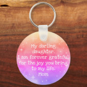 Individuelle Name Rainbow Ombre Galaxy Stars Nebel Schlüsselanhänger (Rückseite)