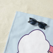 Individuelle Name Rainbow Sky Strandtuch (Beispiel)