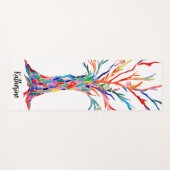 Individuelle Name Rainbow Tree Yogamatte (Vorderseite (Horizontal))