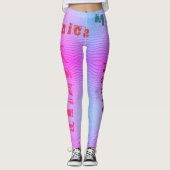Individuelle Name Rainbow Wüste Leggings (Vorderseite)