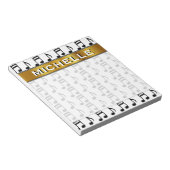 Individuelle Name + Raster der Notizblöcke (angewinkelt)