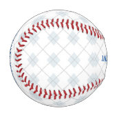 Individuelle Name Raute Diamantmuster Baseball (Vorderseite Links)