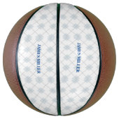 Individuelle Name-Rautenmuster Basketball (Vertikal)