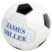 individuelle Name-Rautenmuster Fußball (Dreiviertel)
