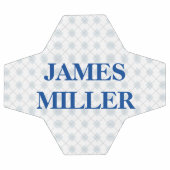 individuelle Name-Rautenmuster Fußball (Flach)