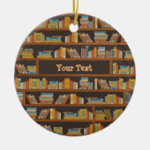 Individuelle Name Reader Bookaholic Books Lover Bo Keramik Ornament (Vorne)