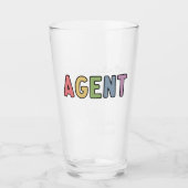 Individuelle Name Real Anwesen Agent | Geschenke v Glas (Vorderseite)