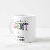 Individuelle Name Real Anwesen Agent | Geschenke v Kaffeetasse (Vorderseite Links)