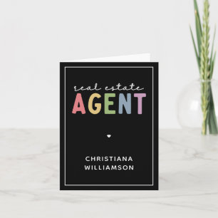 Individuelle Name Real Anwesen Agent Geschenke v Karte