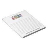 Individuelle Name Real Anwesen Agent | Geschenke v Notizblock (angewinkelt)