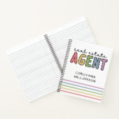 Individuelle Name Real Anwesen Agent | Geschenke v Notizblock (Innenseite)